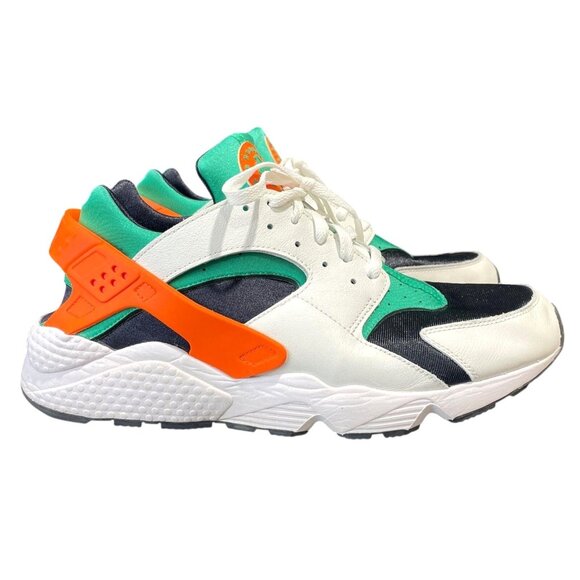 Nike Air‎ Huarache "Miami Hurricanes" Men's Sneakers Size 14 - Picture 4 of 6
